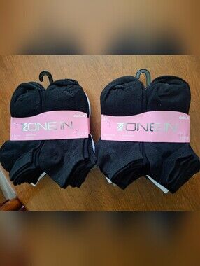 EACH LISTS: $34.99 {2 NEW SETS} GIRLS/LADIES "ZONE IN" ATHLETIC SOCKS